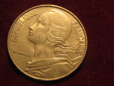 20 centimes 1985. Ranska-France