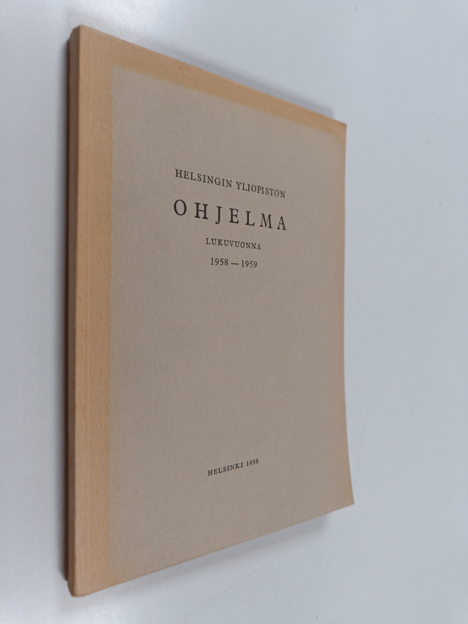 Helsingin yliopiston ohjelma vuonna 1958-1959
