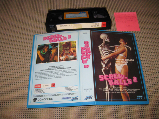 Screwballs 2-VHS (FIx, Juno Media, Teiniseksikomedia, 1985)