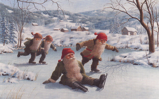 Jan Bergerlind - Pukit luistelemassa.