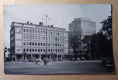 Oulu, liikerakennukset, kaupunkinäkymä, vkpk, p. 1959