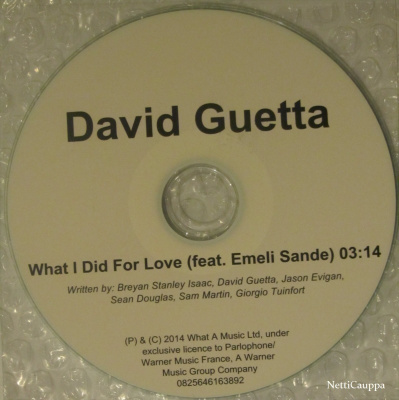 David Guetta f. Emeli Sande • What I Did For Love CDr-Single