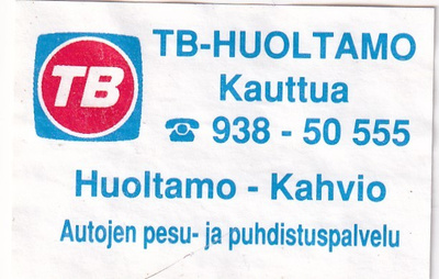 Kauttua. TB - Huoltamo , TB,    s10/3
