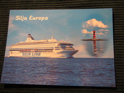 Silja Line. Silja Europa . Laivapostikortti