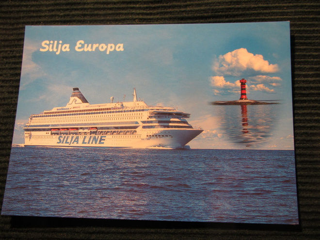 Silja Line. Silja Europa . Laivapostikortti