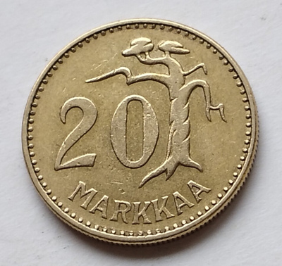 20 mk, circ, v . 1955