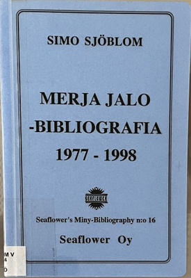 Merja Jalo Bibliografia 1977-1998-Simo Sjöblom