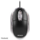 Deltaco MS485 optinen minihiiri, 1.5m, USB, musta *UUSI* - pikkukuva 1