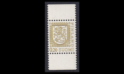 817IIAy-PORO ** Leijonamalli 0,20 mk PORO-paino AV 9 (1977)