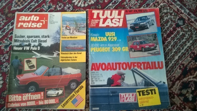 vanhat autolehdet tuulilasi auto&reise