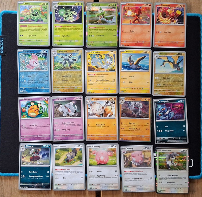 Pokemon kortit 20kpl (#106 Scarlet & Violet base set)