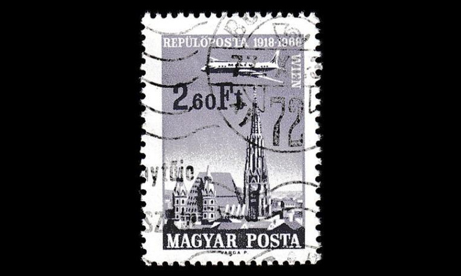 Unkari 2421 o Lentoposti kaupunkeja ja lentokoneita (1968)