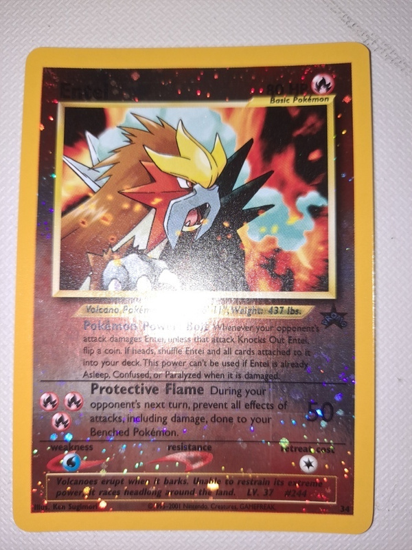 Pokemon - Entei (34) - Wizards Black Star Promos - Holo