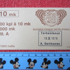 SETELINIPUN TARKASTUSKORTTI PANTA VYÖTE v.1963 mallia - pikkukuva 1