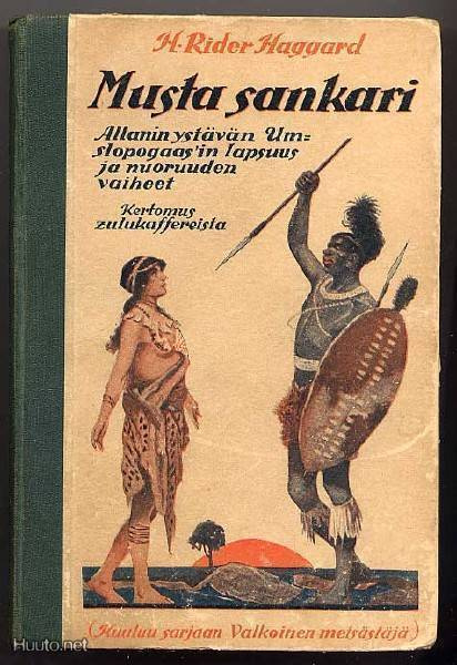 Haggard, H. Rider: Musta sankari (1.p., 1922)