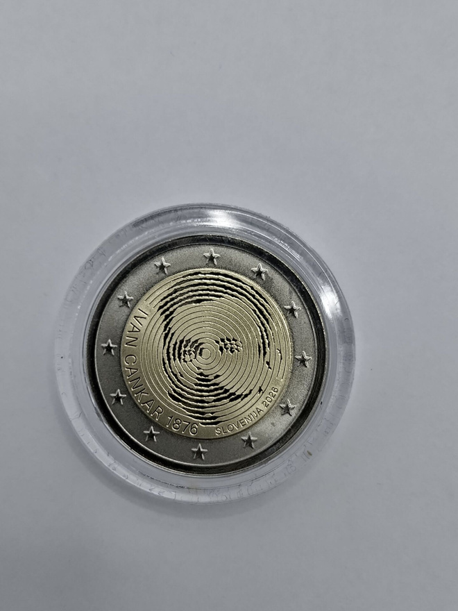 Cankar Slovenia 2026 2 euro juhlaraha Proof