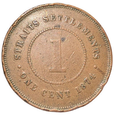 Salmensirtokunnat 1 Cent 1874