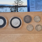 Hopeisia markkoja ja pennejä yht. 10 kpl - pikkukuva 3