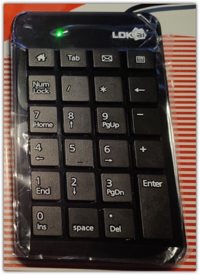 Uusi erinomainen musta numeronäppäimistö #29086