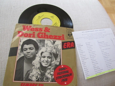 Wess & Dori Ghezzi 7 45 hollanti 1975 euroviisut