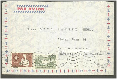 1963 FAO ym lentokirje Saksaan