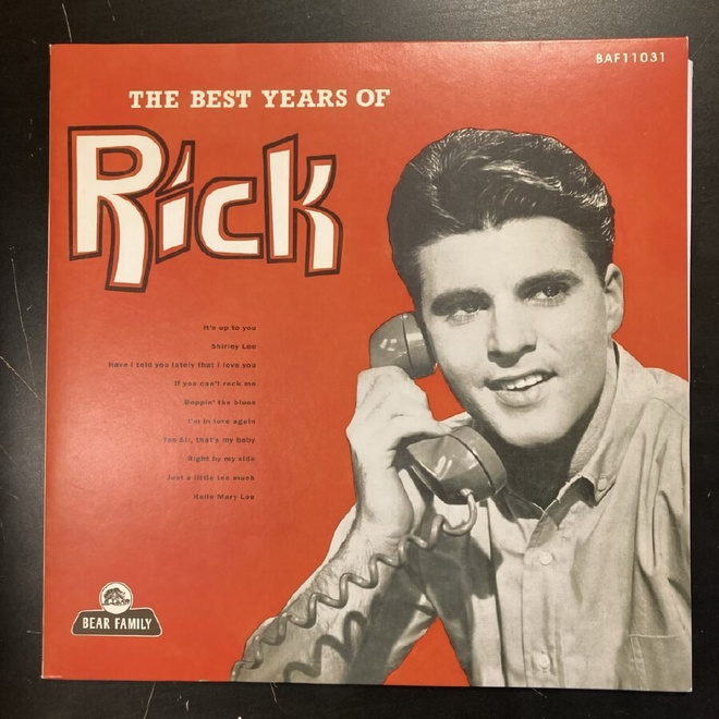 Ricky Nelson - The Best Years Of Rick (GER/2021) 10'' LP