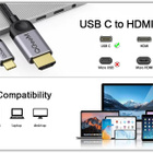 QGeeM 4K USB C - HDMI-kaapeliadapteri #31428 - pikkukuva 3