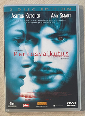 Perhosvaikutus (2004) Ashton Kutcher & Amy Smart (2DVD)