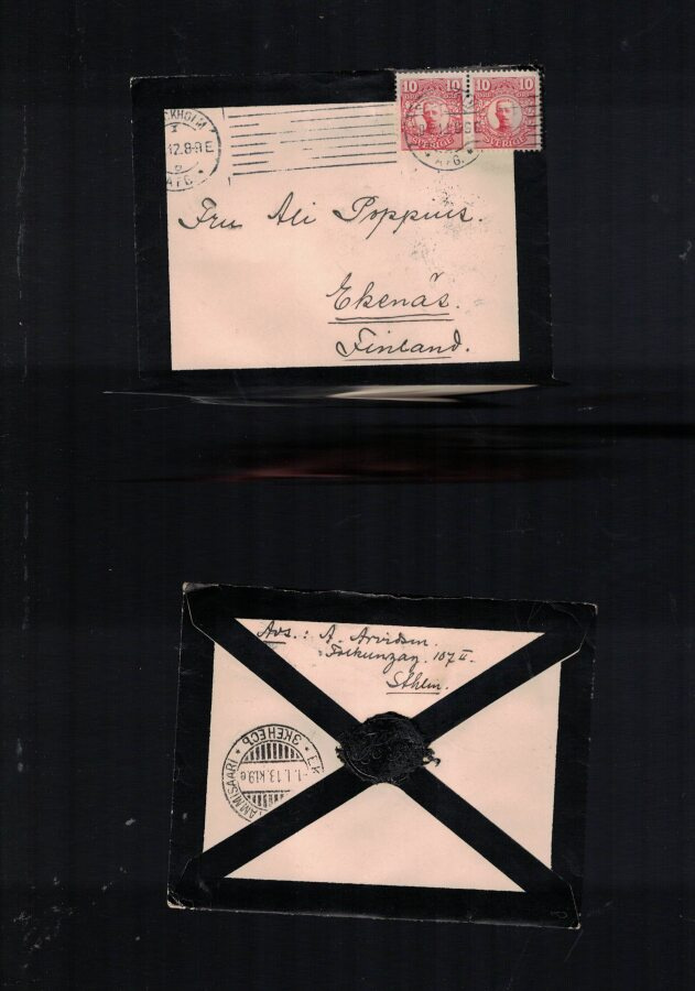 Surukuori / sinettikuori 1912 / 1913