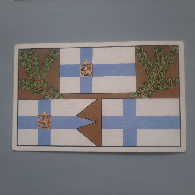 PK lippusarja Suomen liput ja kuusenhavut k-(20)