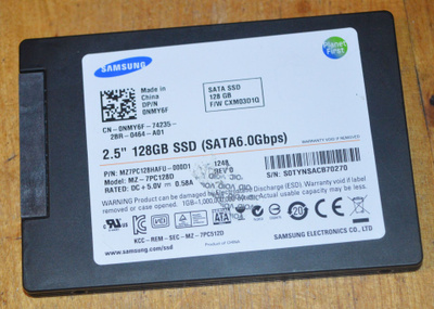 Samsung 128GB SSD levy