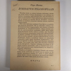 Urpo Harva : Johdatus filosofiaan - pikkukuva 2