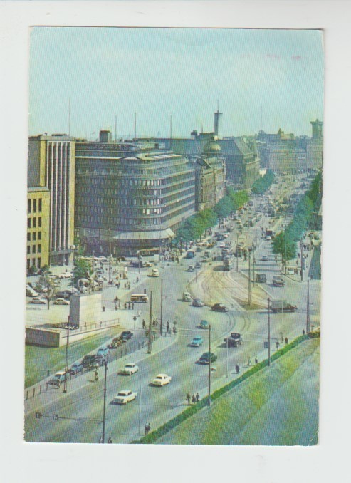 Postikortti  HELSINKI, Keskustaa, vanha kortti 1960-luku