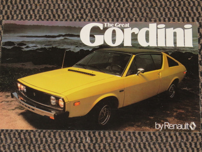 1978 Renault Gordini 17 esite - KUIN UUSI