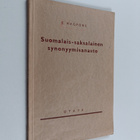 Edwin Hagfors : Suomalais-saksalainen synonyymisanasto - ... - pikkukuva 1