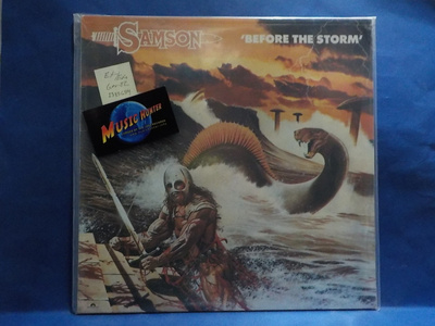 SAMSON - BEFORE THE STORM EX-/EX+ GER -82 LP