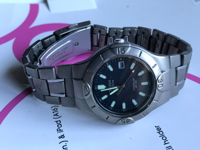 CITIZEN ECO-DRIVE titanium WR100