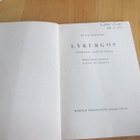 LYKURGOS SPARTAN LAINSÄÄTÄJÄ : PLUTARKHOS v 1942 - pikkukuva 3