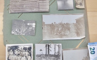 11 VANHAA Valokuvaa Vapaussota 1918 Rautatie ym