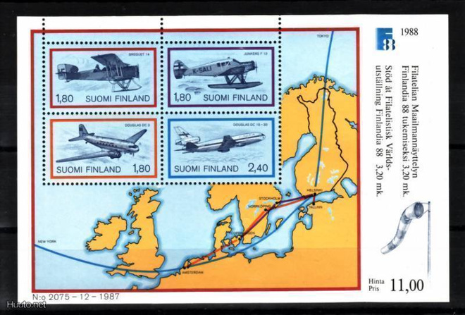Suomi v 1988, FINLANDIA  88, postituore blokki