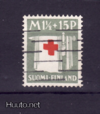 Suomi PR 1930, merkki 1,50+15, leimattu