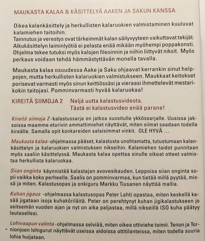 Maukasta kalasta / Kalankäsittelyn ABC