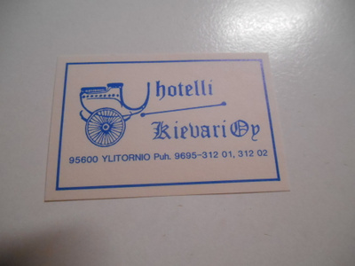 TT Etiketti Hotelli Kievari Oy Ylitornio