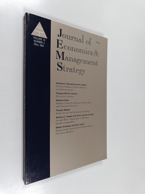 Daniel F. Spulber : Journal of economics & management str...