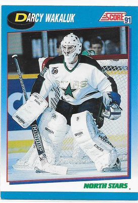1991-92 Score Canadian #653 Darcy Wakaluk Minnesota NS MV RC