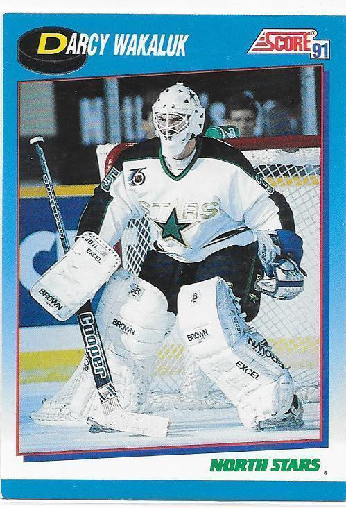 1991-92 Score Canadian #653 Darcy Wakaluk Minnesota NS MV RC