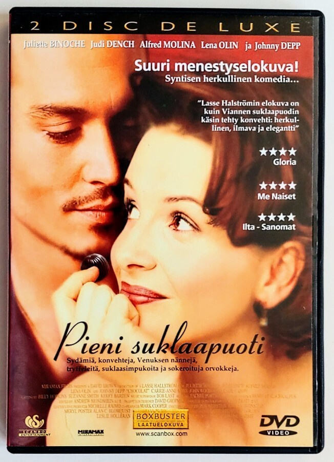 PIENI SUKLAAPUOTI / CHOCOLAT – Suomi 2-DVD 2000 - J. Binoche