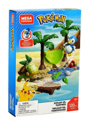 POKEMON Piplup vs. Turtwig Palikkasetti, UUSI