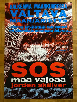 Vanha elokuvajuliste: SOS - maa vajoaa