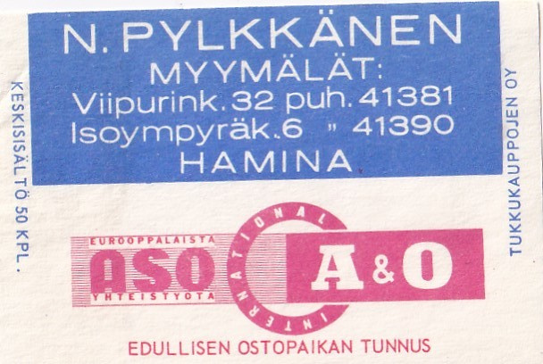 Hamina, N. Pylkkänen  , A&O   b417